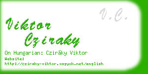 viktor cziraky business card