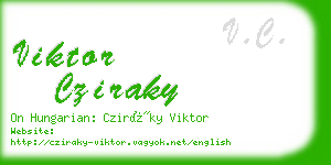 viktor cziraky business card